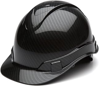 Pyramex Safety HP44117S Ridgeline Cap Style Hard Hat, One Size, Gray (Shiny Black Graphite Pattern)
