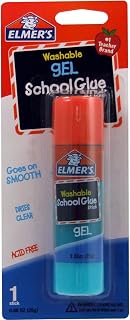 Elmer's Washable Gel School Glue Stick, 0.88 oz, Single Stick (E519)