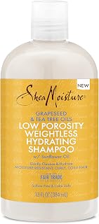 Shea Moisture SheaMoisture Low Porosity Weightless Hydrating Shampoo For Moisture Resistant, Curly, Coily Hair Lightweight Hair Shampoo 13 fl oz