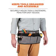 Arsenal 5707 Tool Work Waist Apron by Ergodyne – Waist, Cotton, Gray, Model 13698