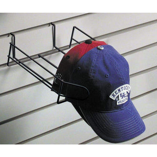 Wire Hat Display for Slat Wall by Retail Resource – black, Model SWCAP/B