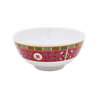 Longevity melamine dinnerware collection 39 oz by Thunder Group – 39.0 ounces, Melamine, White Red Yellow, Model 5207TR