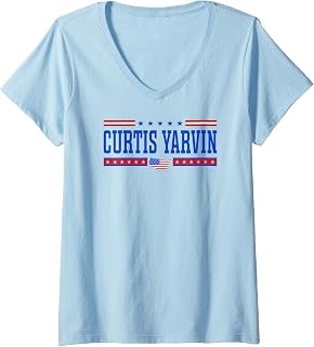 Women's Curtis Yarvin for President 2028 V-Neck T-Shirt