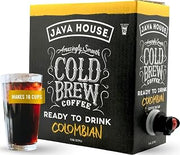Java House Cold Brew Coffee On Tap, (128 Fluid Ounce Box) Not a Concentrate, No Sugar, Ready to Drink Liquid (Colombian Roast)