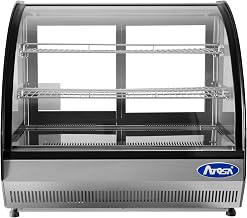 Atosa Curved Glass Refrigerated Deli Case, Countertop