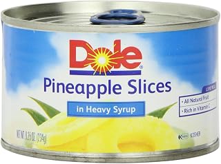 Dole Pineapple Sliced in Syrup, 8.25-Ounce Packages (Pack of 24)