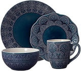 Pfaltzgraff Havana Dinnerware Set (16 Piece), Blue