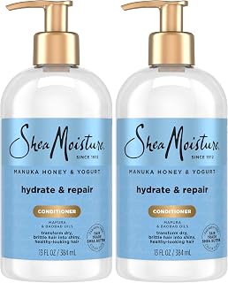 Shea Moisture SheaMoisture Hydrate & Repair Conditioner for Damaged Hair Manuka Honey & Yogurt Shea Butter 13 oz (Pack of 2)