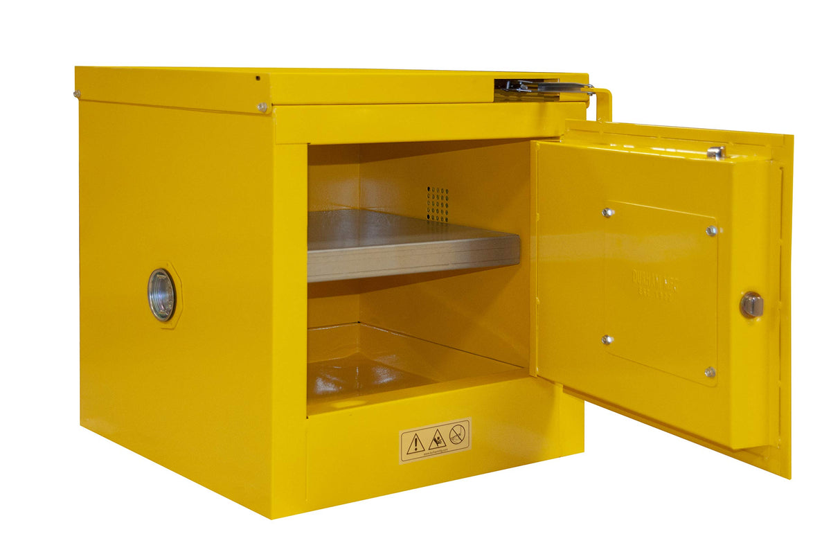 Flammable storage by Durham – 2, Alloy Steel, Yellow, Model 1002S-50