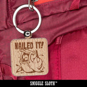 Emu Large Australian Flightless Bird Engraved Wood Square Keychain Tag Charm by Sniggle Sloth – One Size, Wood, Light Wood, Model KEYSQRZZ-ZZZZZ-ZZZZZ-0-D008238