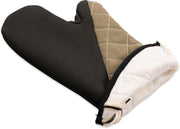 San Jamar Conventional Style / 15" Length / Tan Oven Mitts
