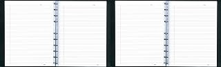 Blueline MiracleBind Notebook, Black, 9.25 x 7.25 inches, 150 Pages (AF9150.44) - 2 Pack