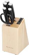 KitchenAid 6-Piece Knife Set (Black) - Includes Essential Knives & Built-in Sharpener