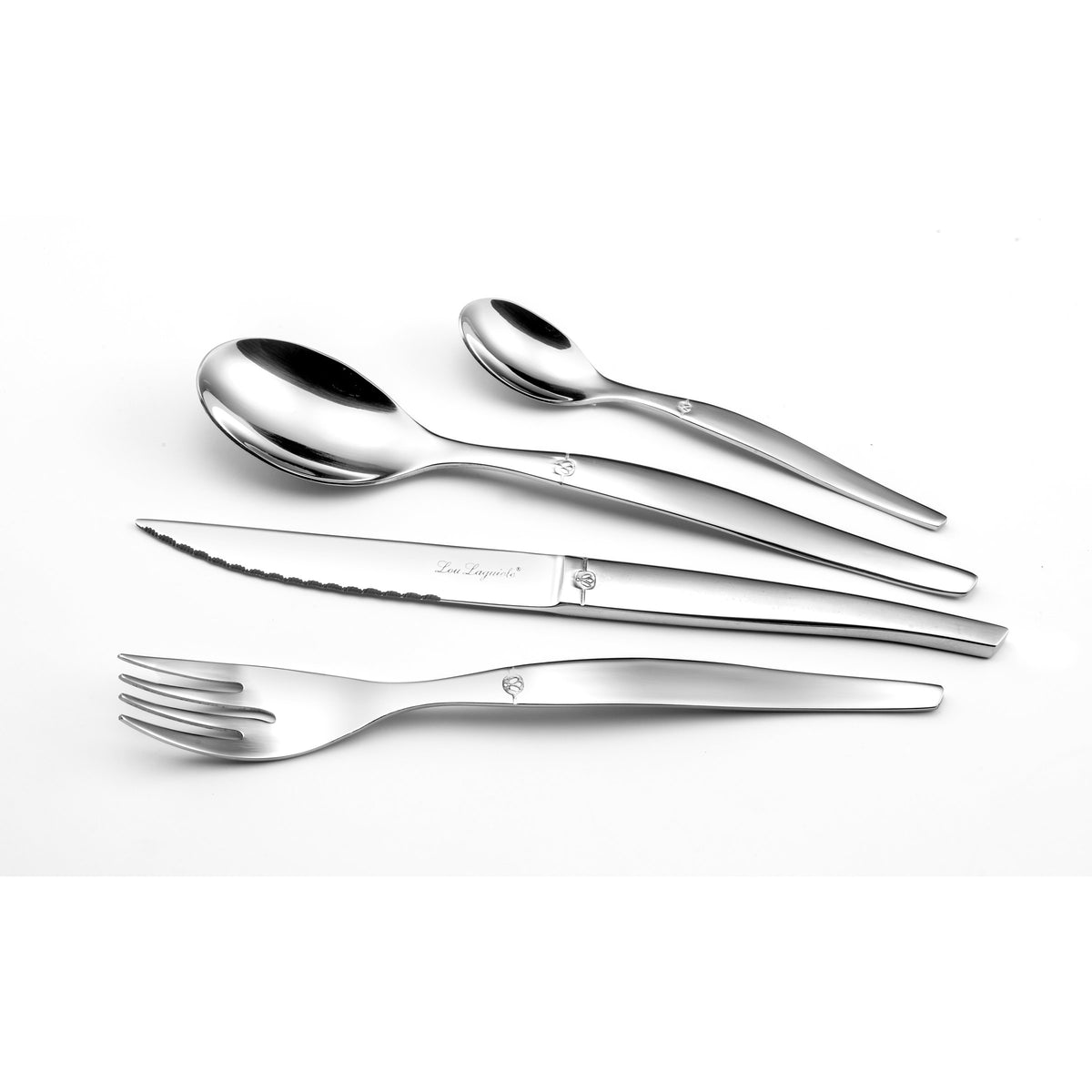 Jet - 24 Piece Cutlery Set by Lou Laguiole – 24, Stainless Steel, Steel, Model 251300M000C40