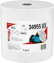 Kimberly-Clark General Clean X60 Cloths, Jumbo Roll, 12.2 x 12.4, White, 1,100/Roll