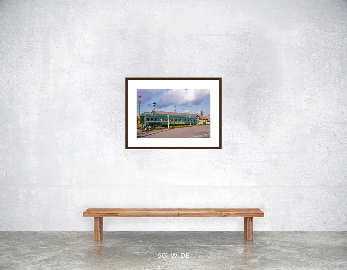 Classic Prints Gallery Vintage Americana Wall Art Iron Horse Restaurant on Oak Street d California by John Margolies by LIVESTOCK – 16 x 24 print in 22 x 30 frame