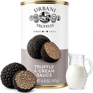 Cream & Black Truffle Sauce 6.4oz, Italian for Pasta, Pizza, Meat & Fish | Urbani Truffles - Versatile & Easy to Use - Authentic, GMO-Free, All-Natural, No Artificial Ingredients