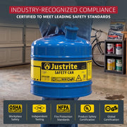 Justrite Blue / 5 Gallon / Type I Cans