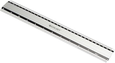 Westcott E-10191 00 12"/30cm Aluminum Ruler