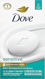 Dove Beauty Bar Soap Sensitive, 3.75 oz 6 Bars