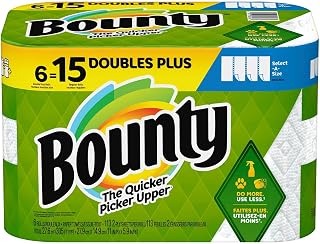 Bounty Select-A-Size Triples White Paper Towels, 6 Count