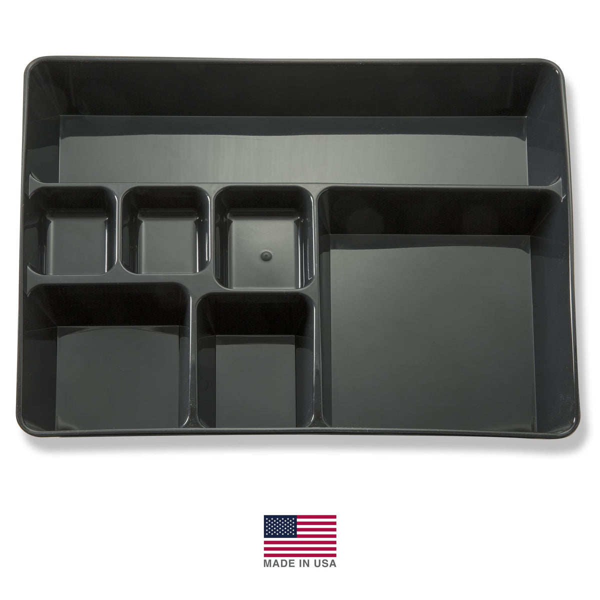 OIC, Achieva 30% Post Consumer Plastic Recycled Deep Drawer Tray, 15-1/8 X 11-1/2 X 2-1/4 in, Black by Officemate – 15.1" x 11.5" x 2.3", Plastic, Black, Model 26241