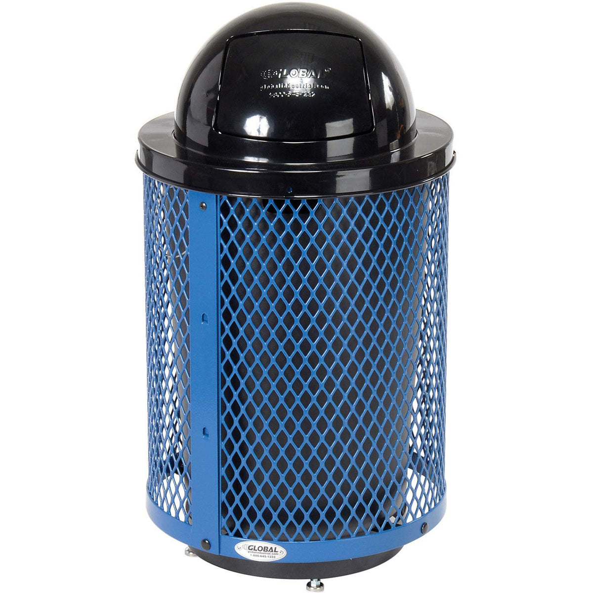 Global Industrial Blue / Industrial / 36.0 gallons Trash, Recycling & Compost