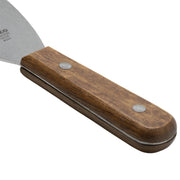 Blade Scraper by Winco – 4.375" x 3", Stainless Steel, Silver, Brown, Model TN526