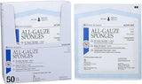 Henry Schein Premium All-Gauze Sponges, 4" x 4", 12-Ply, Sterile, 50 Ct