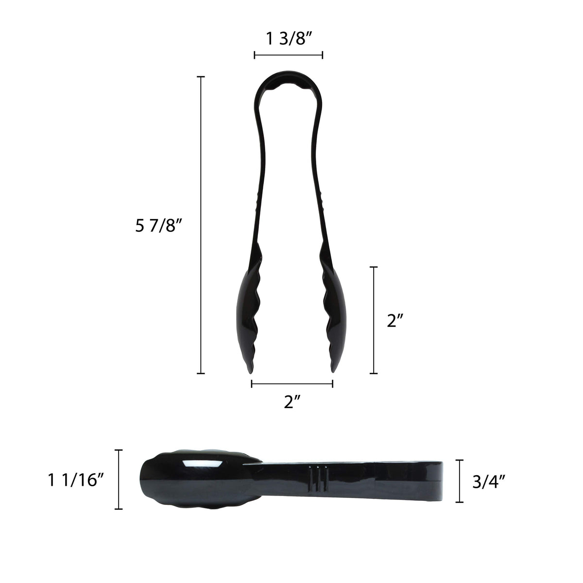 Thunder Group 6 / Black / Serving Tongs Tongs
