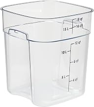 Cambro FreshPro 18Qt Food Storage Container in Clear for Industrial and Kitchen Use, Pantry Organization and Ingredient Freshness
