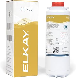 Elkay Genuine WaterSentry ERF750 Residential Replacement Filter | NSF/ANSI Certified, 750 Gallons, Reduces Lead & Microplastics, ezH2O Filtered Faucets