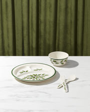 Holiday Children's Melamine 4-Piece Christmas Dinnerware Set for by Lenox – 1.60 LB, Melamine, Red & Green, Model 885787