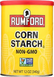 Rumford Corn Starch, Kosher, Gluten Free & Non-GMO, 12 Ounce (Pack of 12)