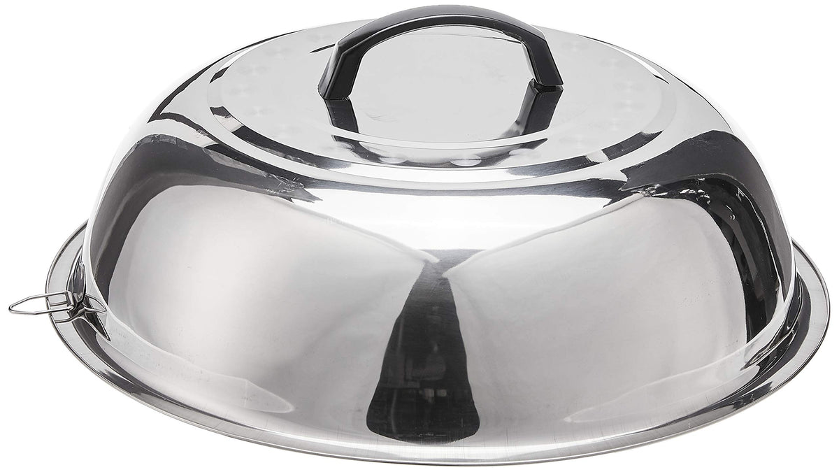 13 3/4" Stainless Steel Wok Cover by Winco – 14 Inch, 1.0 cubic_inches, Stainless Steel, Model WKCS-14