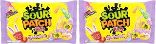 Sour Patch Kids Bunnies Soft & Chewy Easter Candy, 18 Snack (Pack of 2)