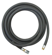 25' Long High Pressure Gas Hose by Heat Wagon – 19"L x 19"W x 13"H, Thermo Rubber / Brass, Black, Model 1025