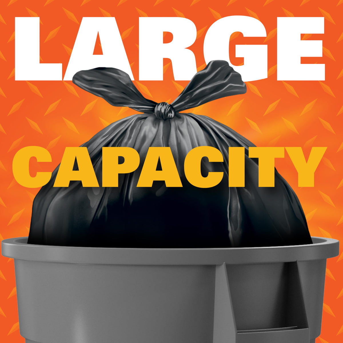 Hefty 40 Count (Pack of 6) / Easy Flaps 30 Gallon - 40 Count / Black Trash Bags