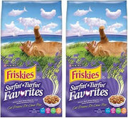 Friskies Feline Favorites Dry Cat Food, 3.15 lbs (Pack of 2)