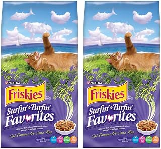 Friskies Feline Favorites Dry Cat Food, 3.15 lbs (Pack of 2)