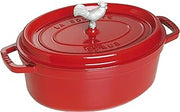 STAUB Cast Iron 5.75-qt Coq au Vin Cocotte - Cherry, Made in France