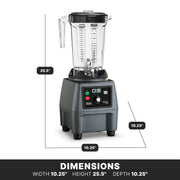 Waring Variable Speed w/Control Dial / Copolyester Jar CB15VP / 1 Gallon Countertop Blenders