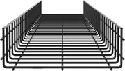 Panduit Wire Basket, Steel, Black Powder Coated, 12 in W x 4 in H, Model PWB4X12BL