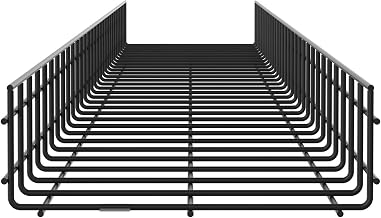Panduit Wire Basket, Steel, Black Powder Coated, 12 in W x 4 in H, Model PWB4X12BL