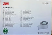 3M Medical & Surgical (n) Micropore Surgical Tape White 1 X 10 Yards Bx/12