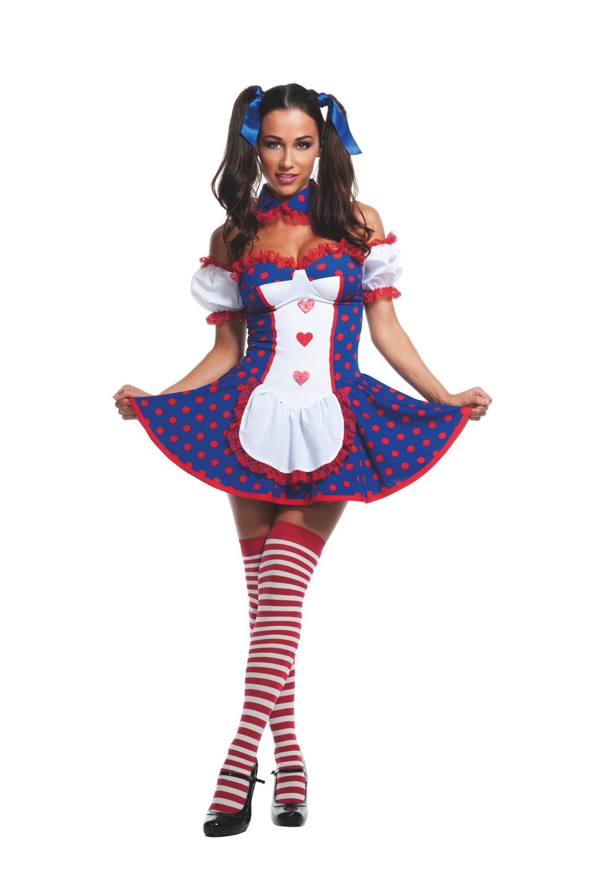 Women's Risque Rag Doll Costume (Large) by Starline – Large, Blue/White, Model S3308