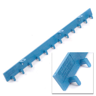 Standard Strip Curtain Door Mounting Bracket Kit by Global Industrial – 3.2"L x 3.2"W x 25.4"H, Glass-Filled Polypropylene, Blue, Model 786CP32
