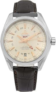 Omega Seamaster Aqua Terra GMT Chronometer Silver Dial Men's Watch 23113432202004