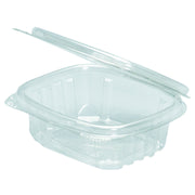 Genpak AD24 Clear Hinged Deli Container, 24oz, 7 1/4 x 6 2/5 x 2 1/4, 100 per Bag (Case of 2 Bags)