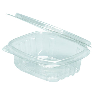 Genpak AD24 Clear Hinged Deli Container, 24oz, 7 1/4 x 6 2/5 x 2 1/4, 100 per Bag (Case of 2 Bags)